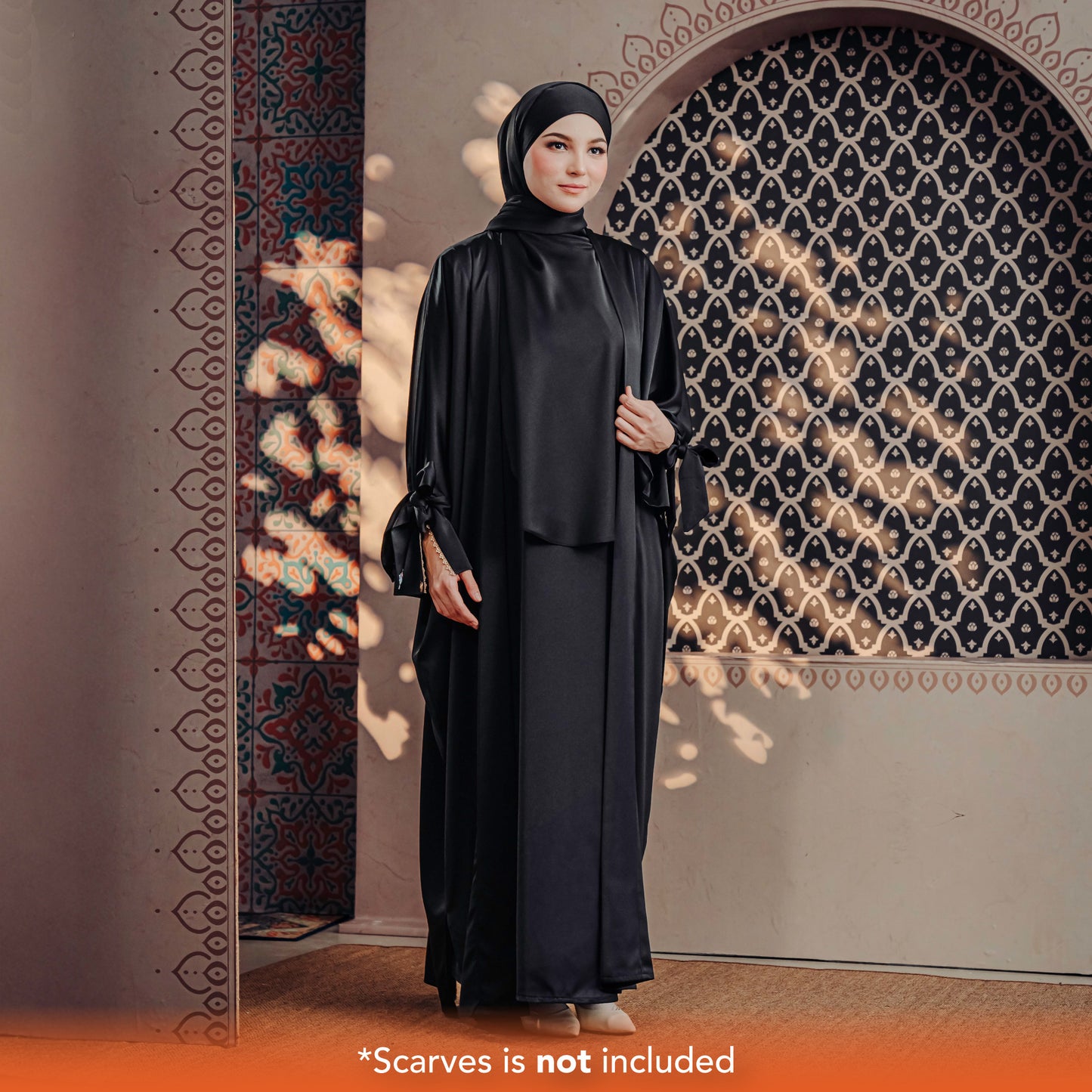 LUBNA TWO-PIECE TURTLENECK ABAYA