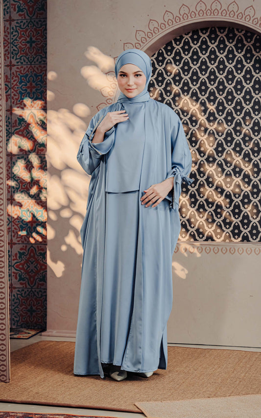 LUBNA TWO-PIECE TURTLENECK ABAYA