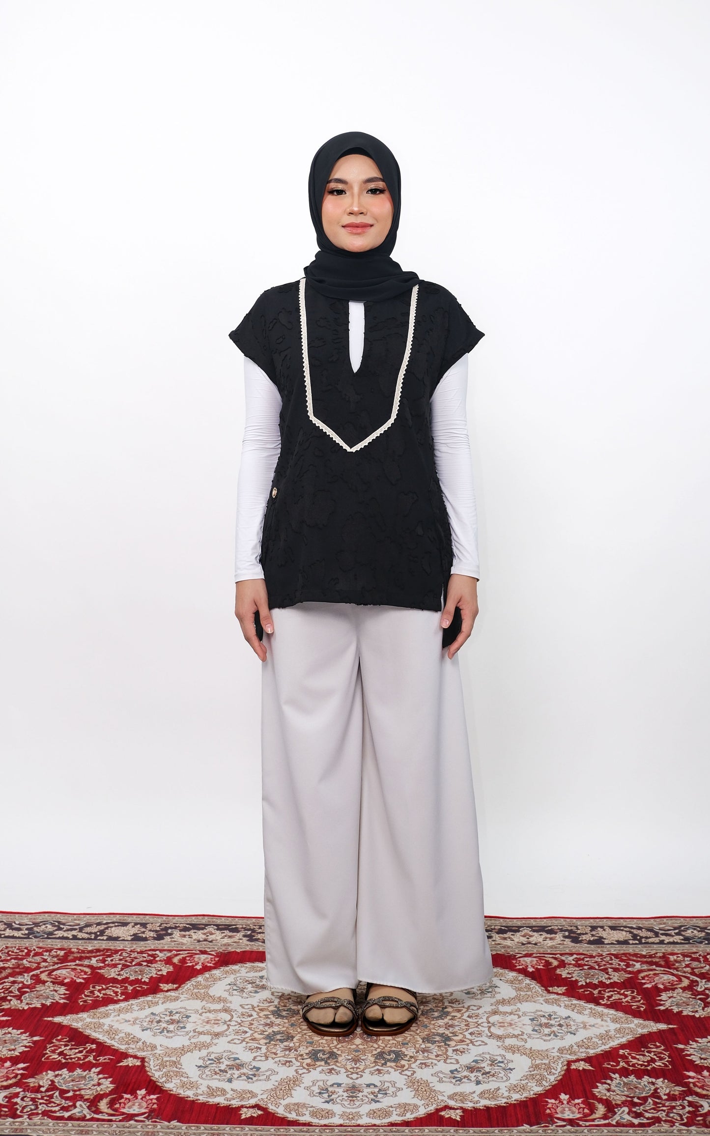 CARYN LINEN FRENCH SLEEVE TOP