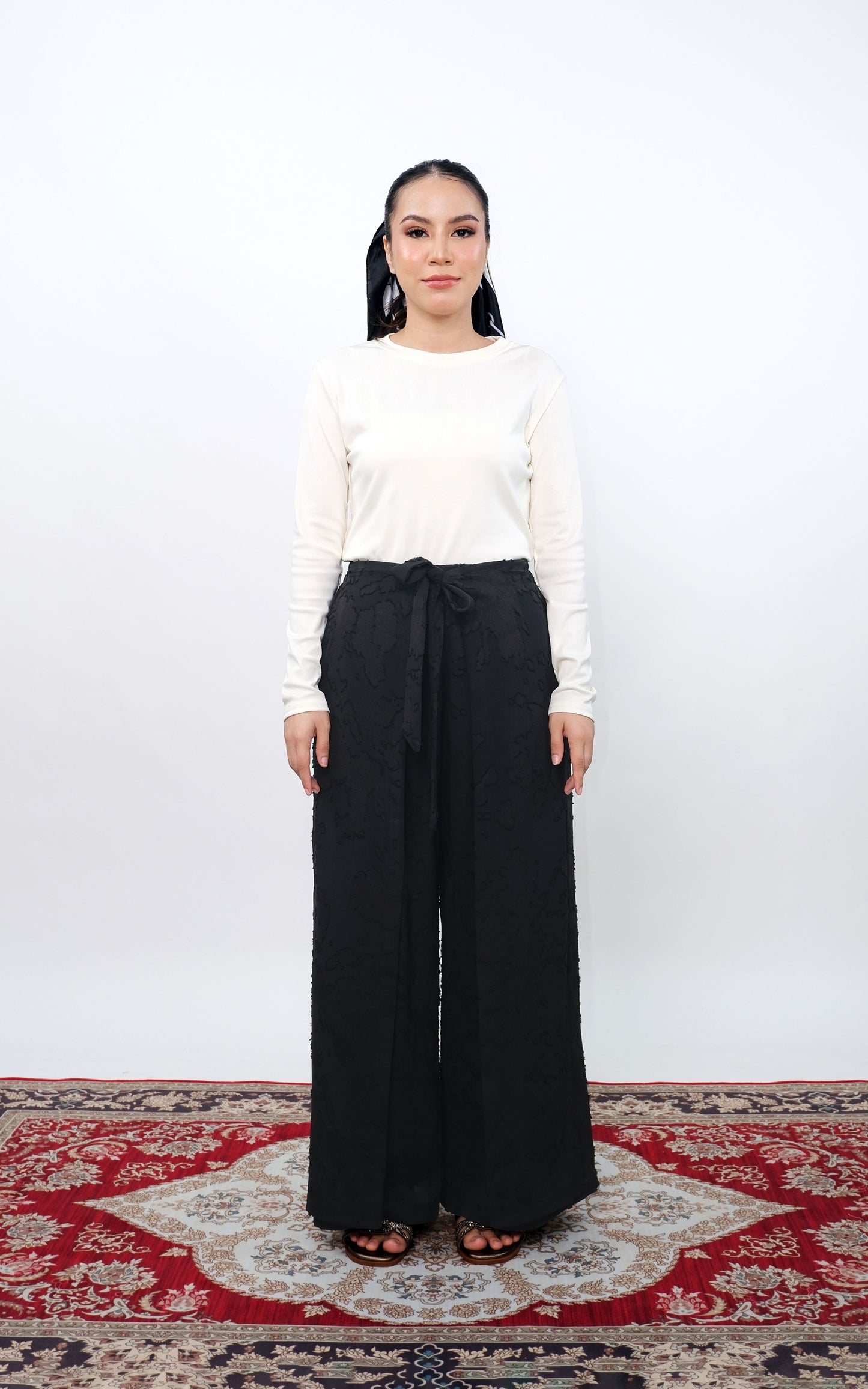 CASSIE LINEN WRAP PALAZZO