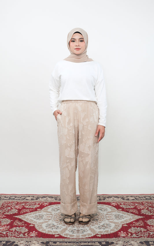 CLARA LINEN STRAIGHT CUT PANTS