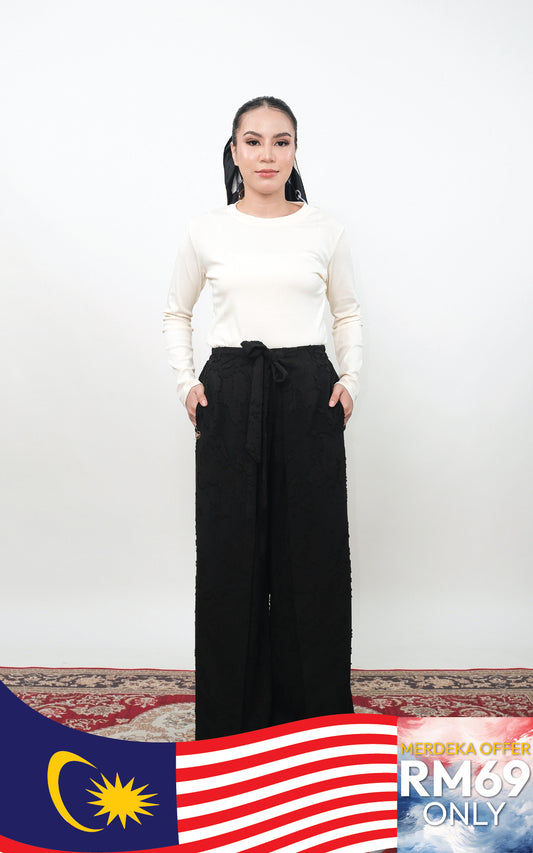 CASSIE LINEN WRAP PALAZZO