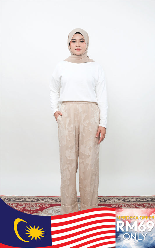 CLARA LINEN STRAIGHT CUT PANTS