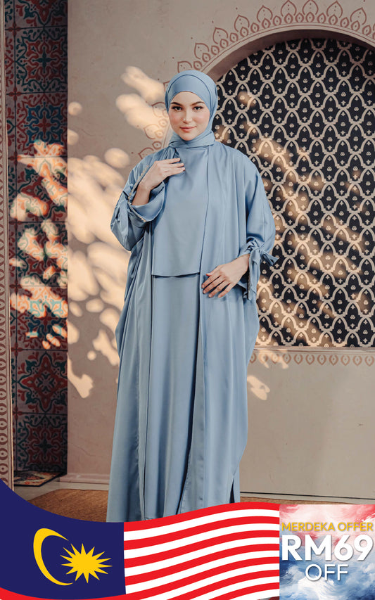 LUBNA TWO-PIECE TURTLENECK ABAYA