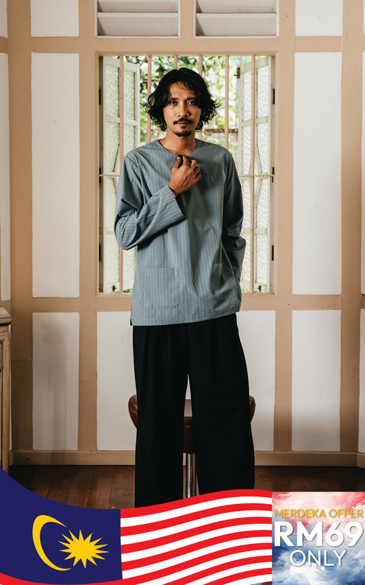 MANSOOR MEN STRIPE KURTA