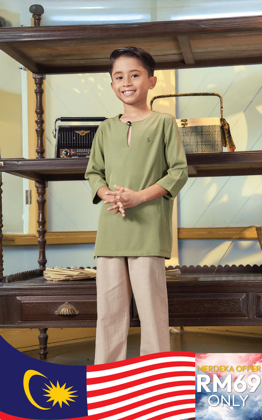QHADIR KIDS PLAIN KURTA
