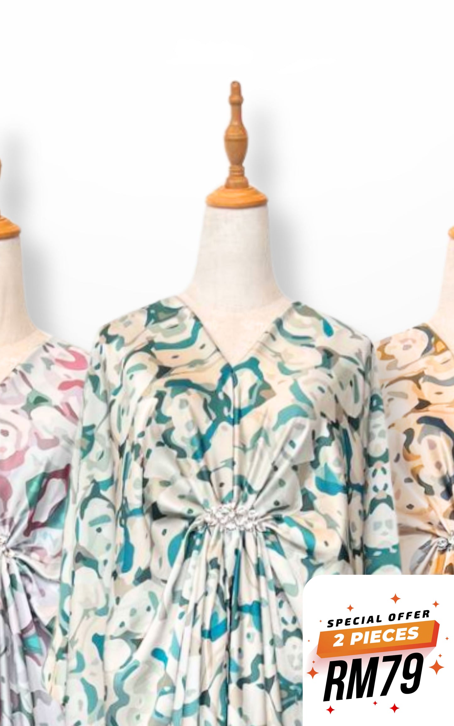 RHINESTONE BATWING CAFTAN