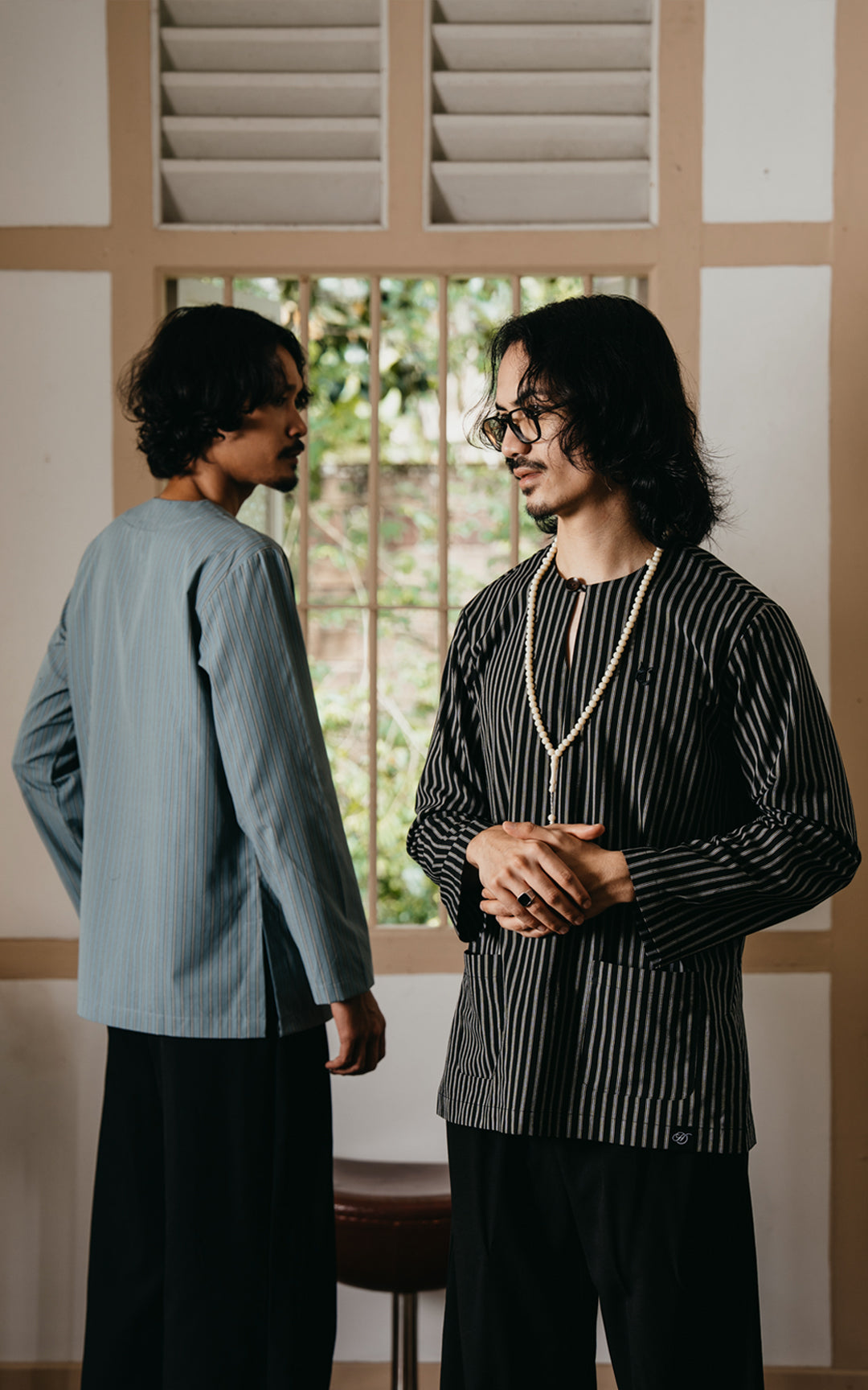 MANSOOR MEN STRIPE KURTA