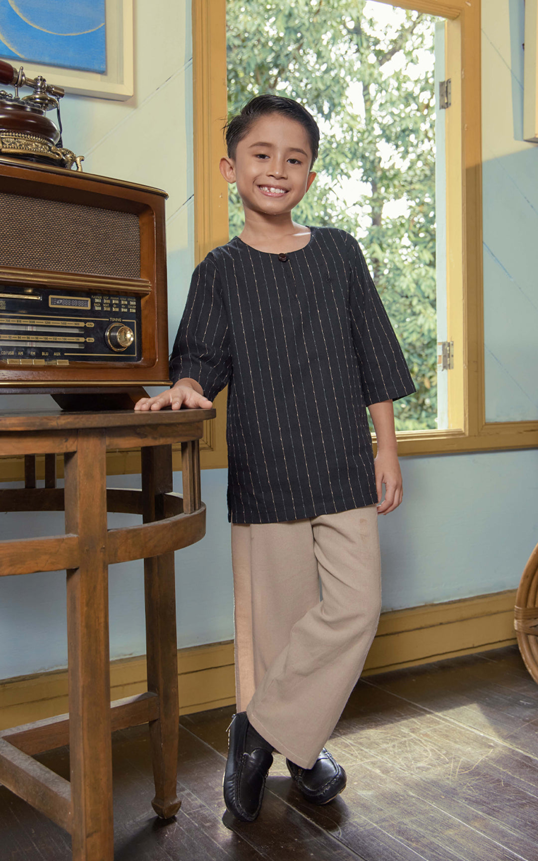 DZAHAR KIDS STRIPED KURTA