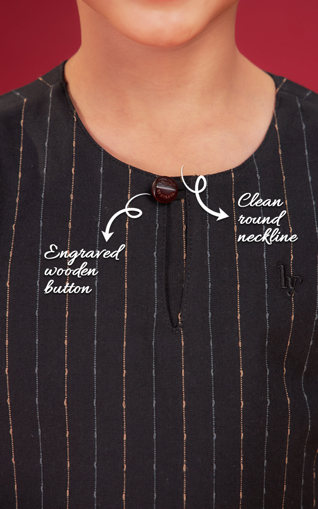 DZAHAR KIDS STRIPED KURTA