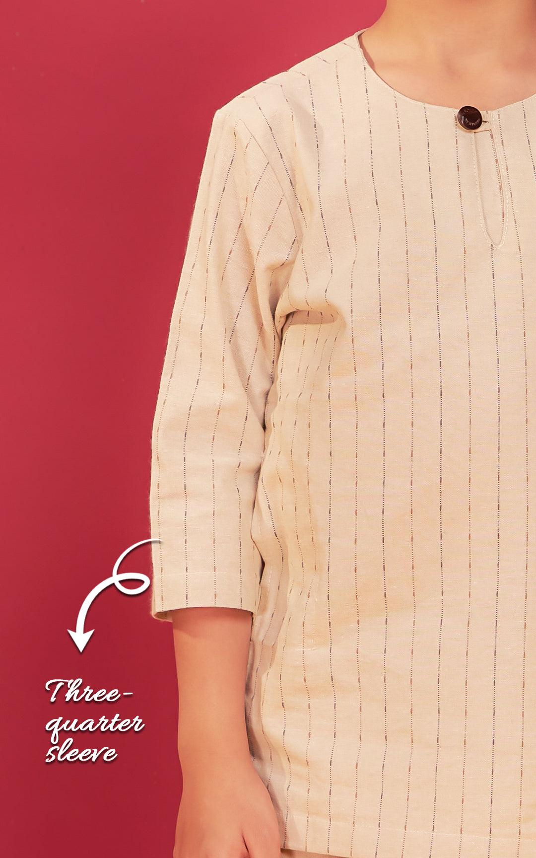 DZAHAR KIDS STRIPED KURTA