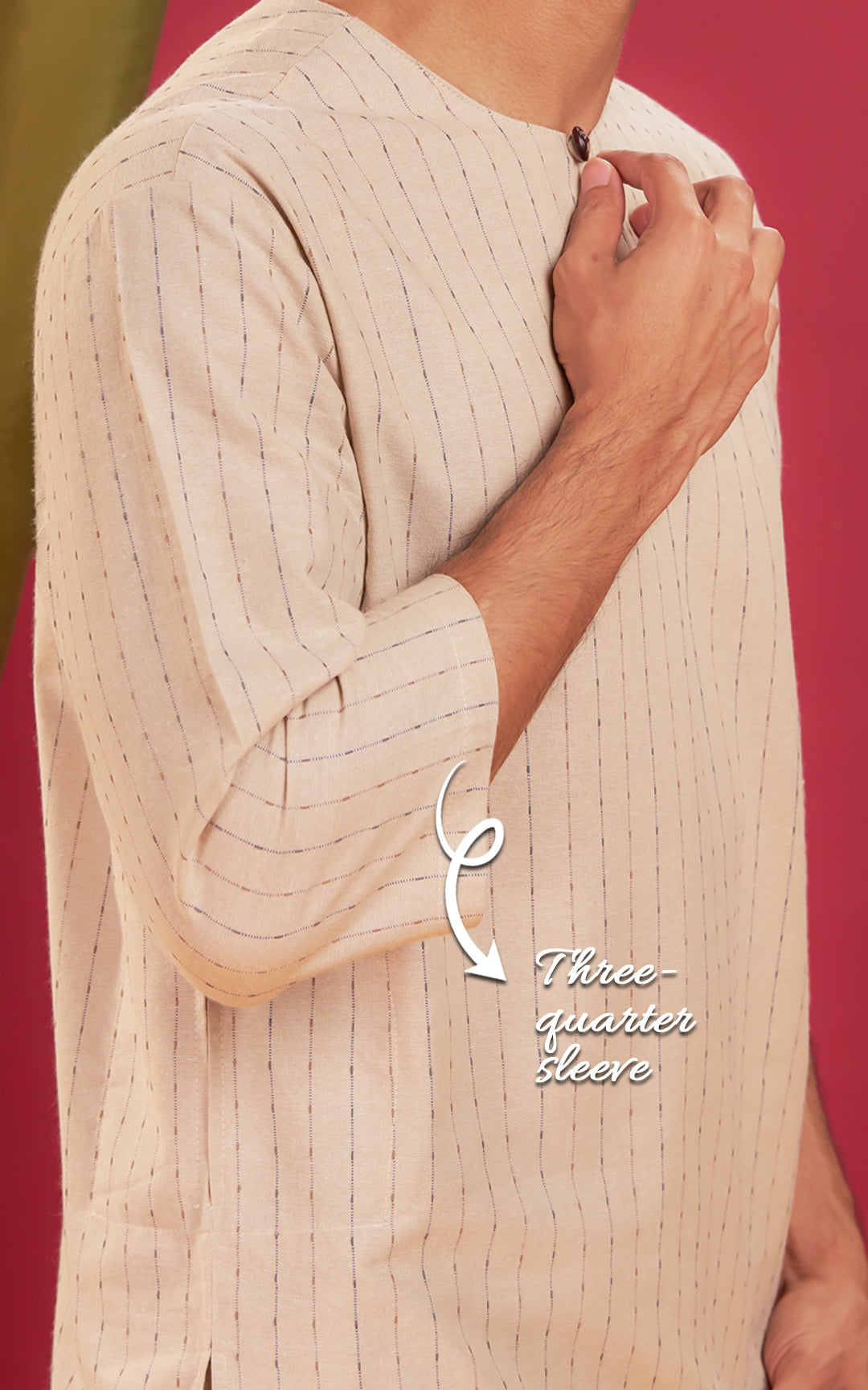 DZAHAR MEN STRIPED KURTA