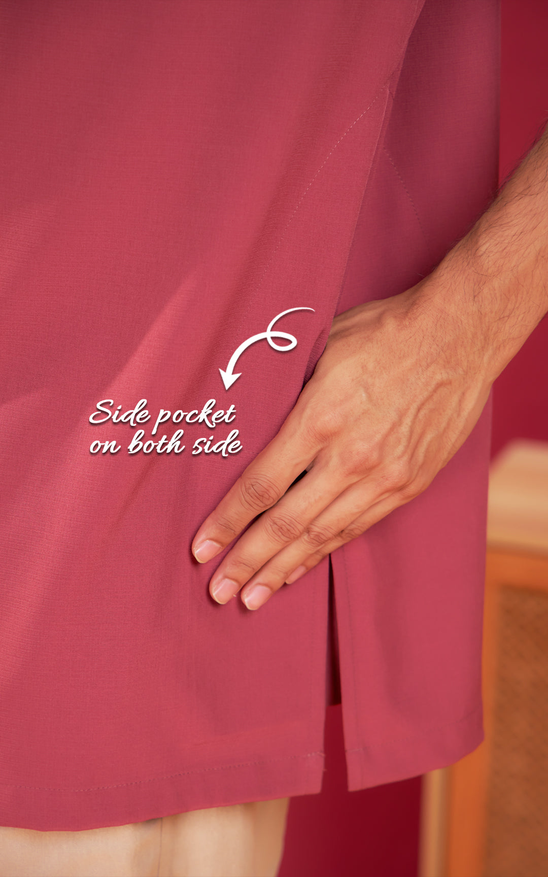 QHADIR MEN PLAIN KURTA