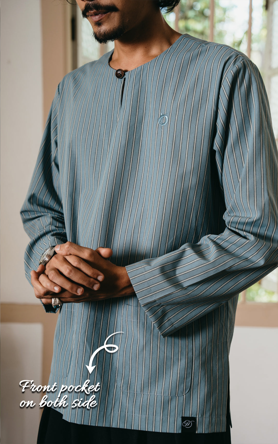 MANSOOR MEN STRIPE KURTA