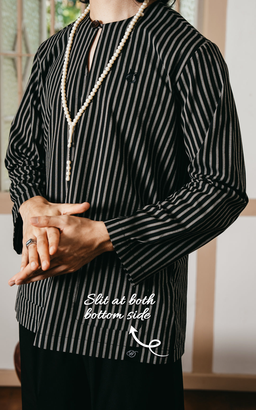 MANSOOR MEN STRIPE KURTA