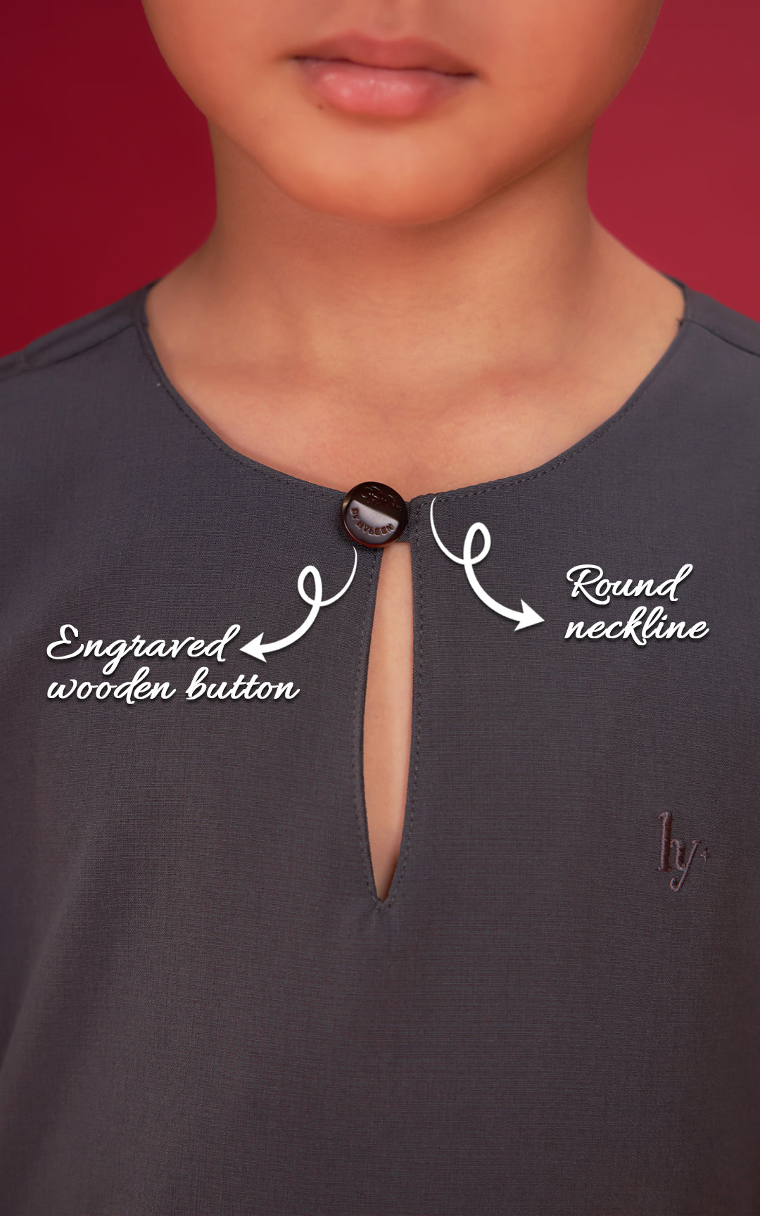 QHADIR KIDS PLAIN KURTA