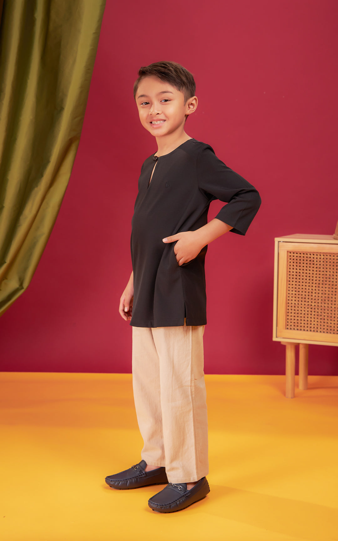 QHADIR KIDS PLAIN KURTA