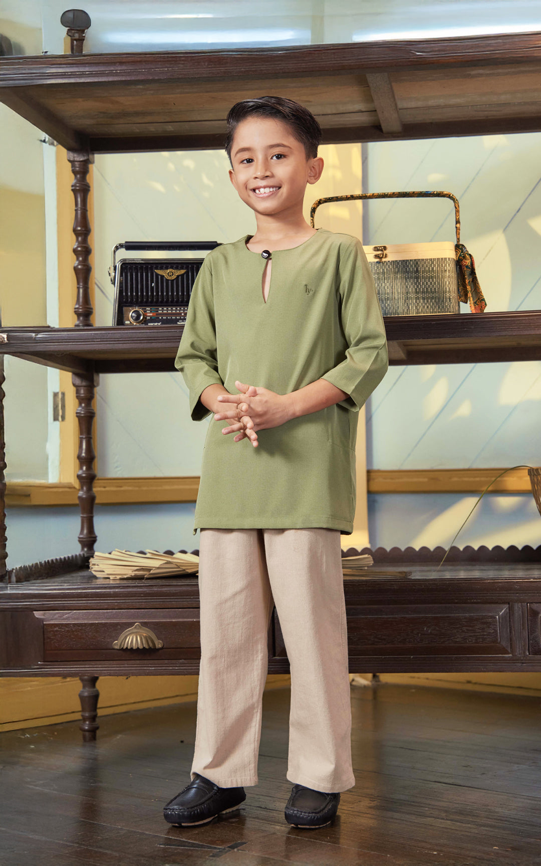 QHADIR KIDS PLAIN KURTA