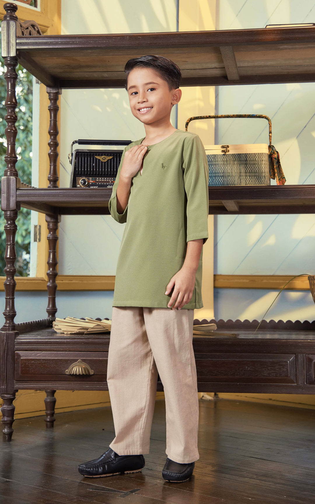 QHADIR KIDS PLAIN KURTA