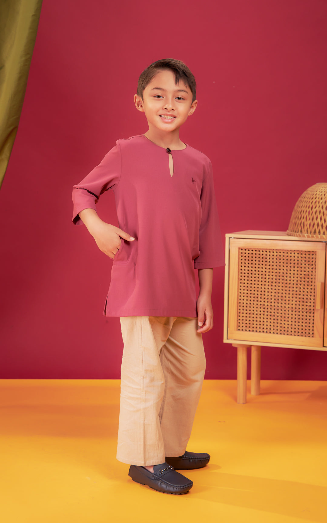 QHADIR KIDS PLAIN KURTA