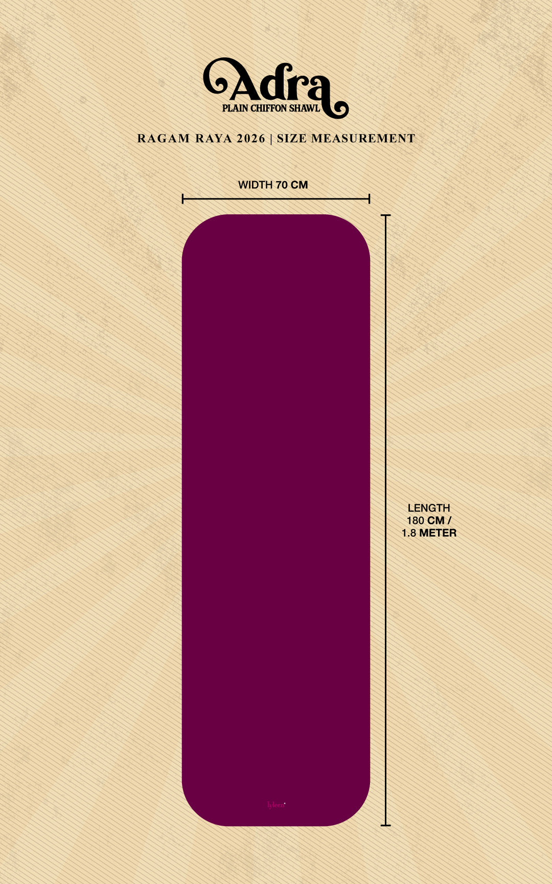 ADRA PLAIN CHIFFON SHAWL