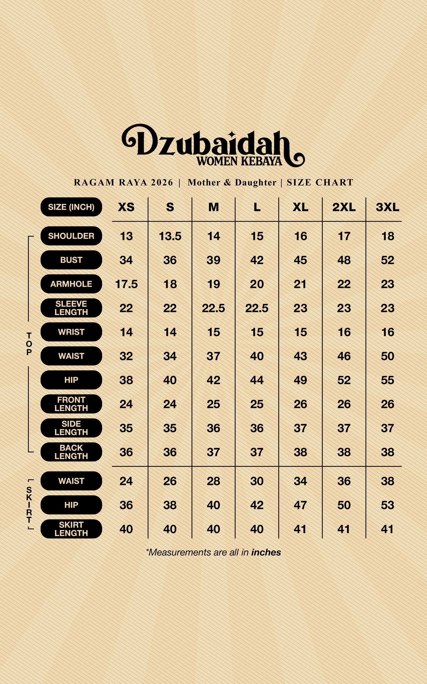 DZUBAIDAH WOMEN KEBAYA