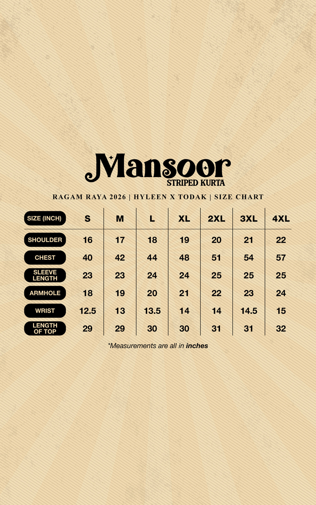 MANSOOR MEN STRIPE KURTA