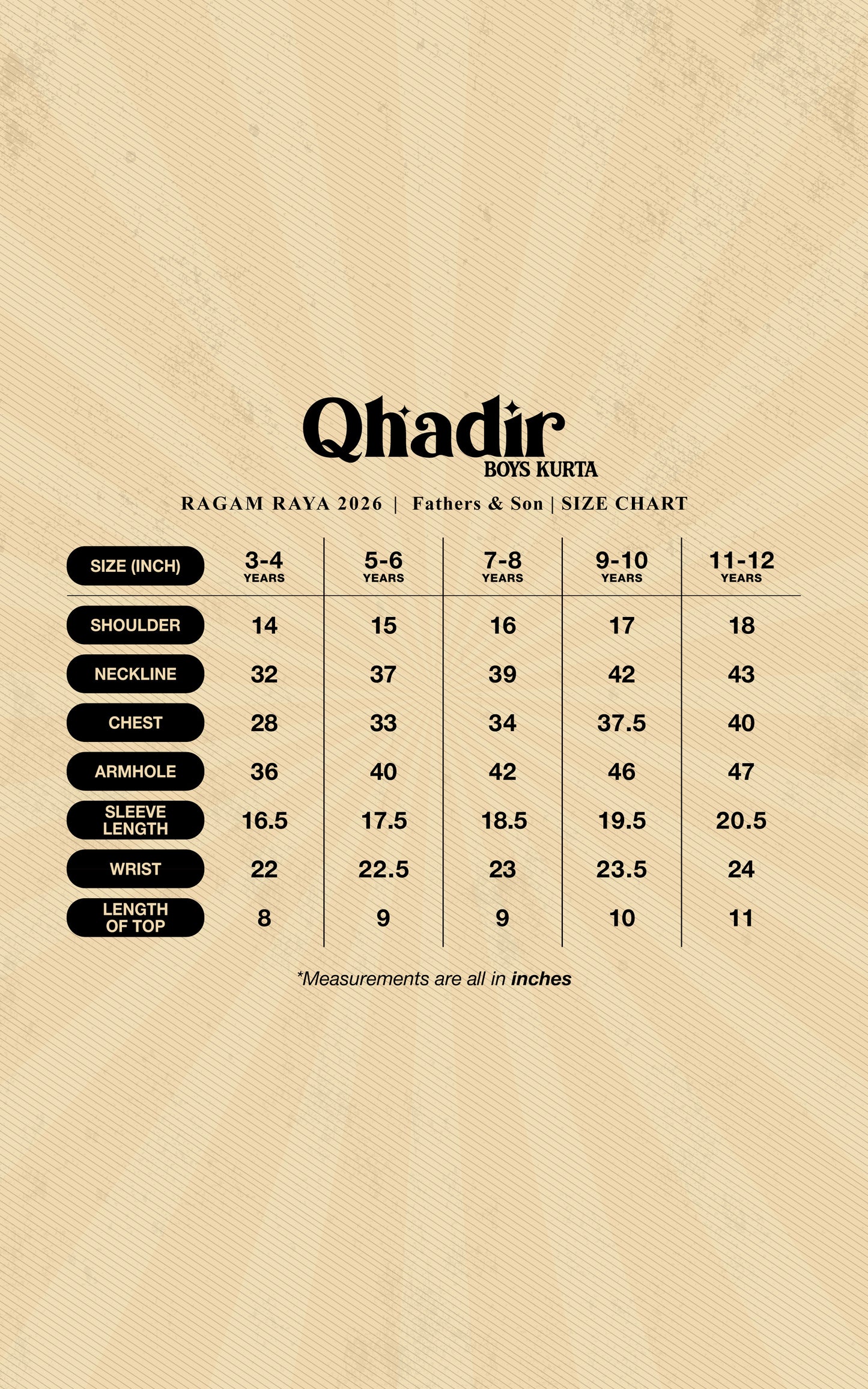 QHADIR KIDS PLAIN KURTA