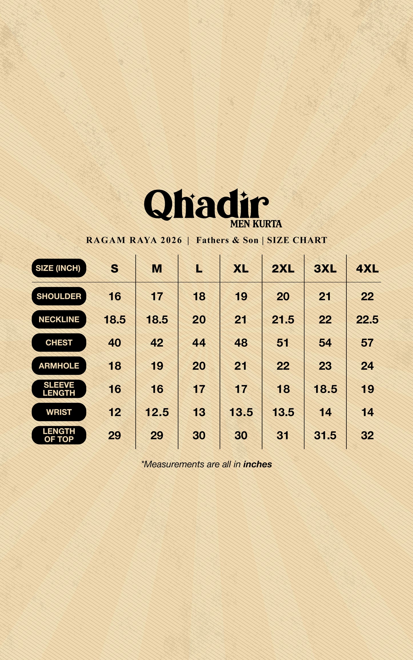 QHADIR MEN PLAIN KURTA