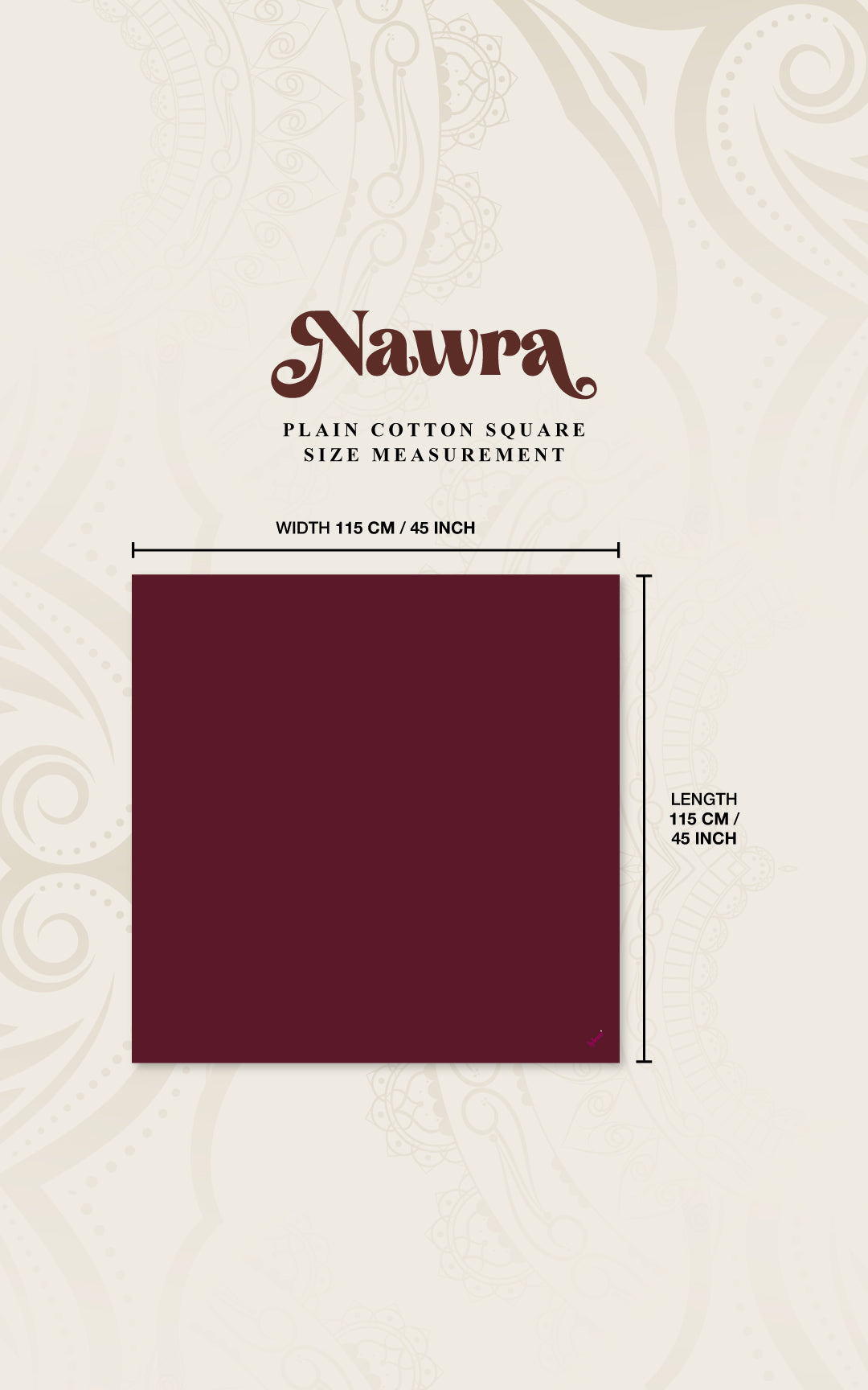 NAWRA COTTON SQUARE