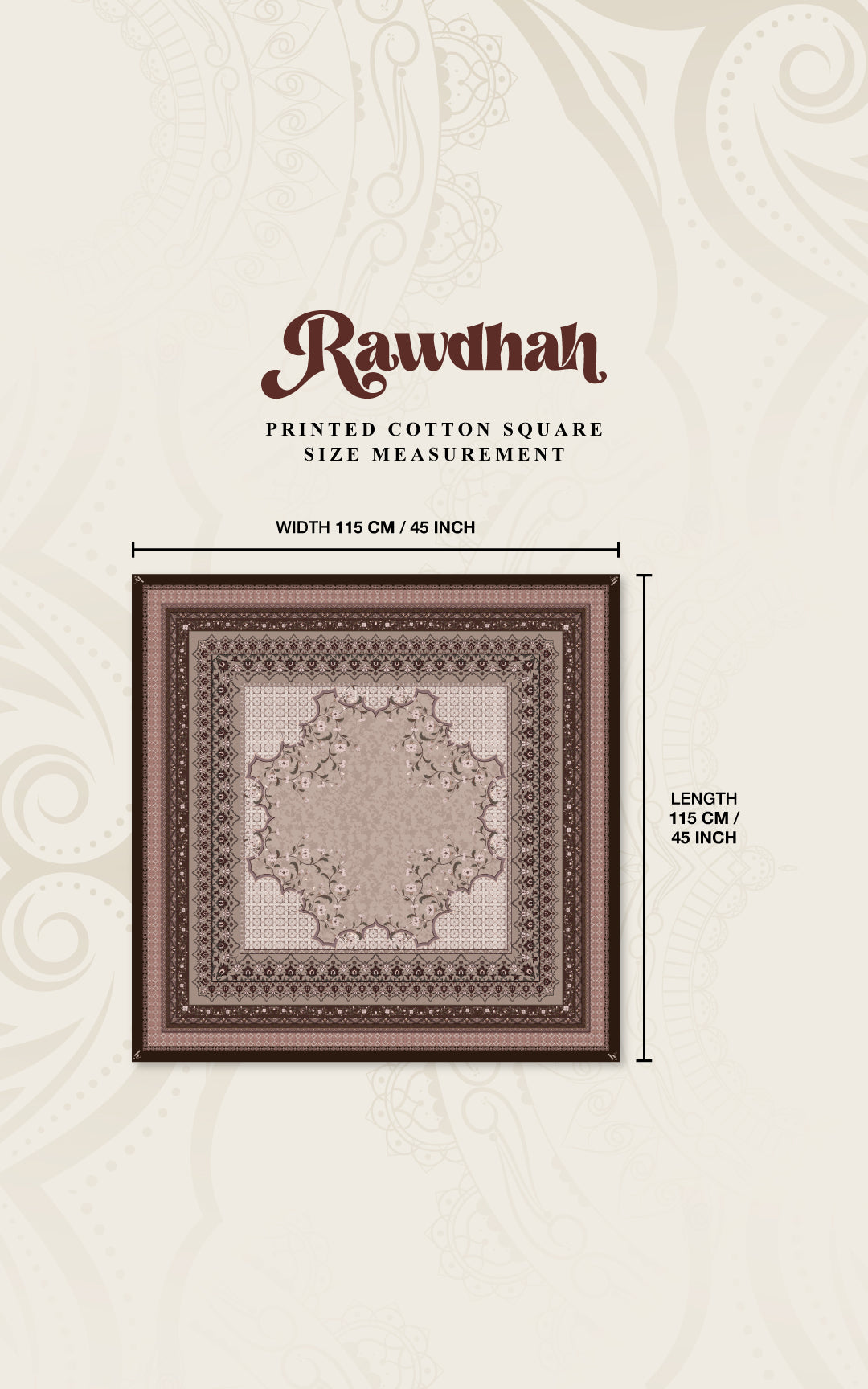 RAWDHAH COTTON SQUARE