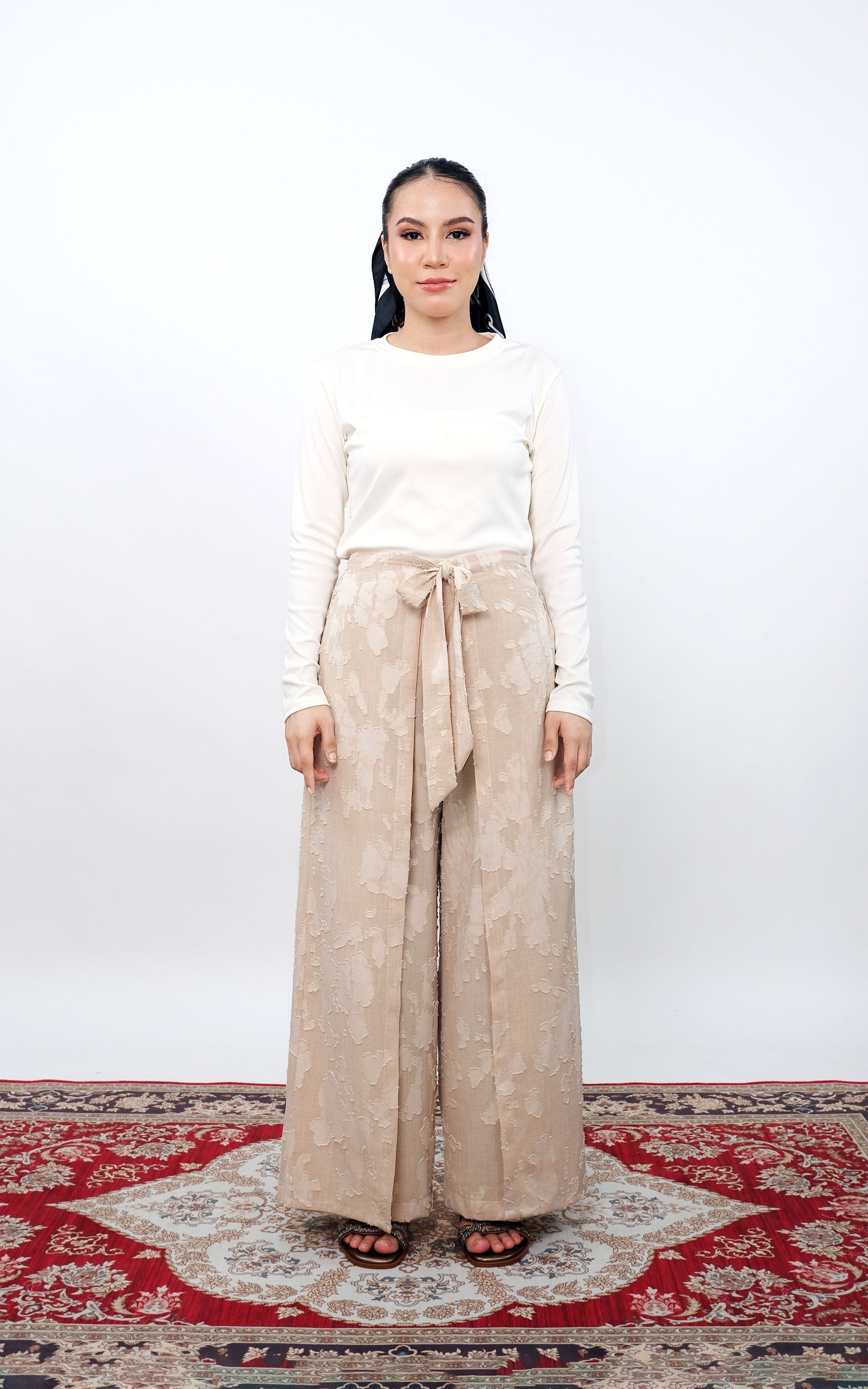 CASSIE LINEN WRAP PALAZZO