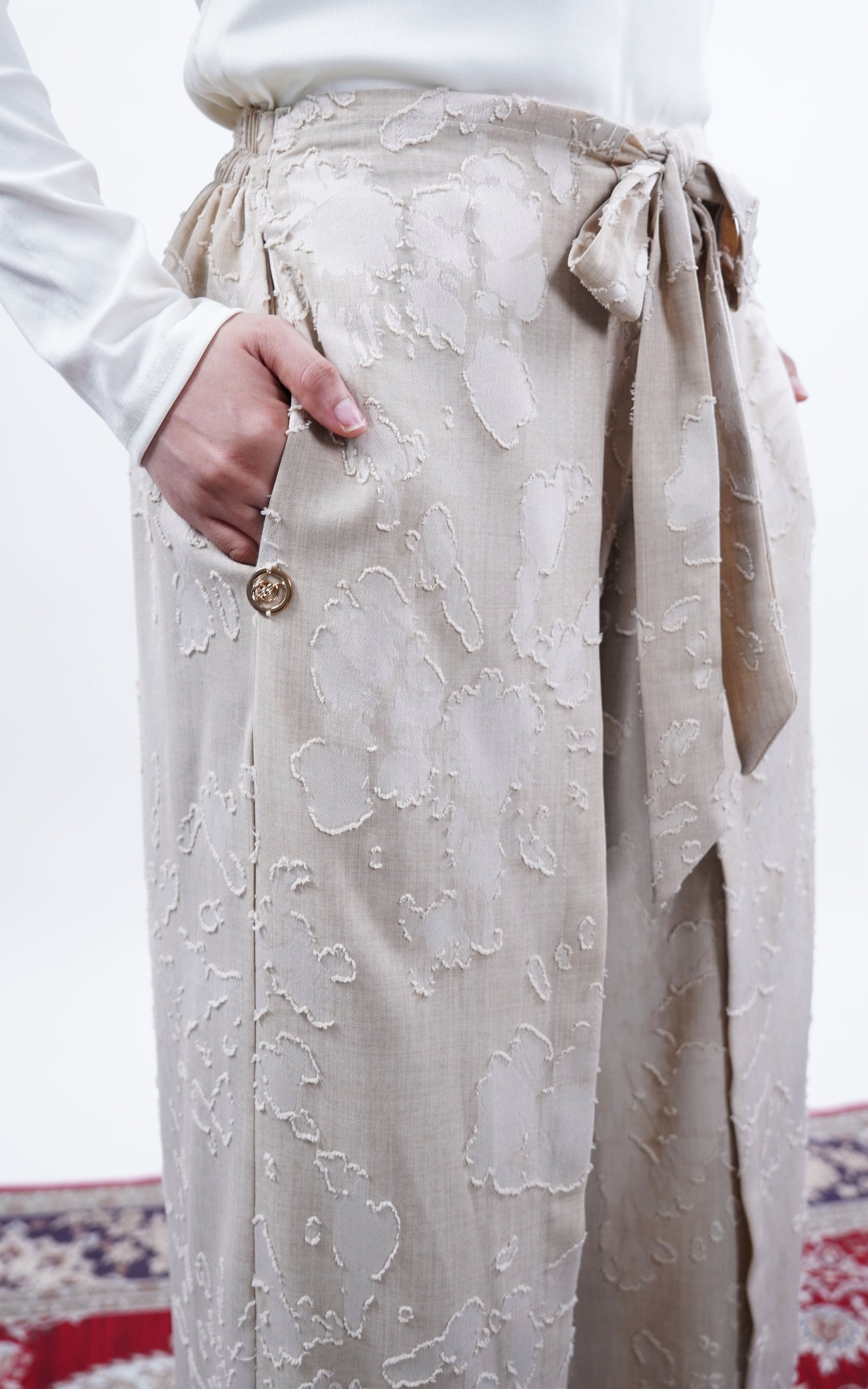 CASSIE LINEN WRAP PALAZZO
